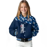 customized winnipeg jets flag scratch effect blue varsity jacket best selling