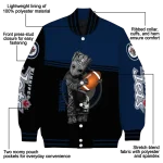 customized winnipeg jets groot football blue black varsity jacket best selling