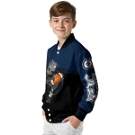 customized winnipeg jets groot football blue black varsity jacket best selling