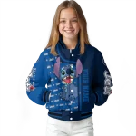 customized winnipeg jets stitch laughing blue varsity jacket best selling