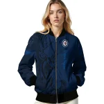 customized winnipeg jets tribal deer art blue bomber jacket best selling