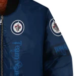 customized winnipeg jets tribal deer art blue bomber jacket best selling