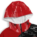 customized wisconsin badgers arrow matrix red black windbreaker jacket best selling
