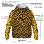 customized wyoming cowboys trellis mesh brown windbreaker jacket best selling