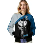 dallas mavericks edgy mask blue black bomber jacket best selling