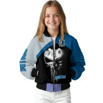 dallas mavericks edgy mask blue black bomber jacket best selling