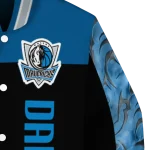 dallas mavericks fire skull blue black varsity jacket best selling