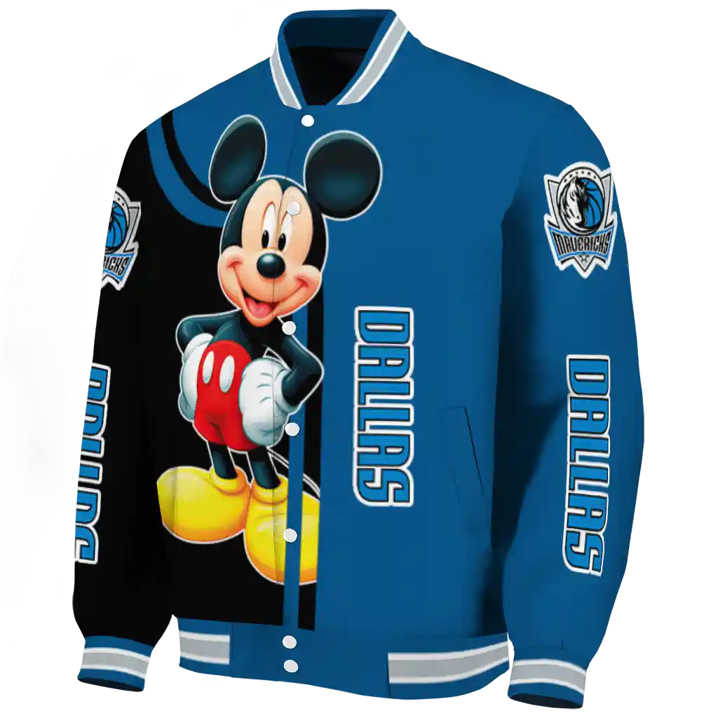 dallas mavericks mickey mouse blue varsity jacket best selling dallas mavericks mickey mouse blue varsity jacket best selling