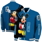 dallas mavericks mickey mouse blue varsity jacket best selling