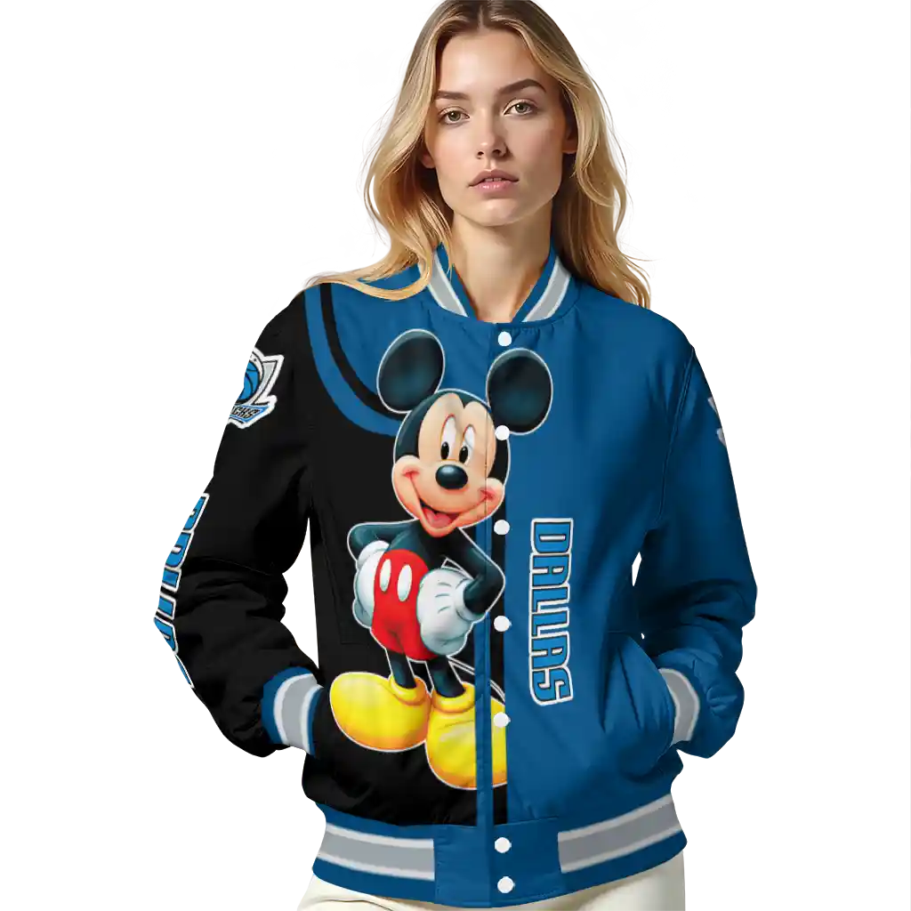 dallas mavericks mickey mouse blue varsity jacket latest model dallas mavericks mickey mouse blue varsity jacket latest model