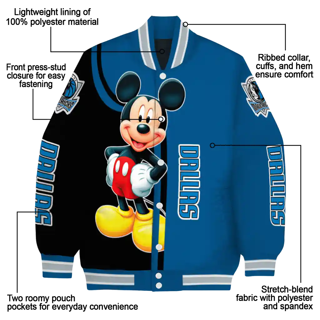 dallas mavericks mickey mouse blue varsity jacket new arrival dallas mavericks mickey mouse blue varsity jacket new arrival