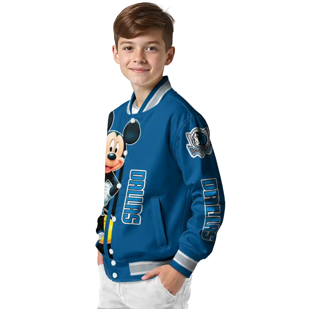 dallas mavericks mickey mouse blue varsity jacket trendy dallas mavericks mickey mouse blue varsity jacket trendy