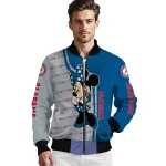 dallas mavericks minnie mouse blue bomber jacket best selling