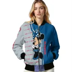 dallas mavericks minnie mouse blue bomber jacket best selling