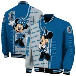 dallas mavericks minnie mouse blue varsity jacket best selling