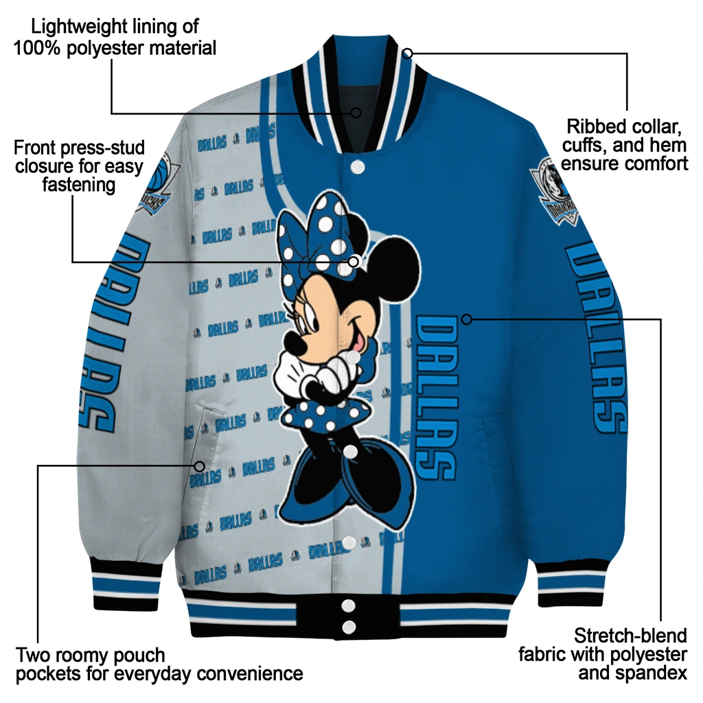 dallas mavericks minnie mouse blue varsity jacket new arrival dallas mavericks minnie mouse blue varsity jacket new arrival