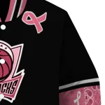 dallas mavericks pink ribbon black pink varsity jacket best selling