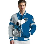 dallas mavericks snoopy attitude blue varsity jacket best selling