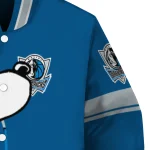 dallas mavericks snoopy attitude blue varsity jacket best selling