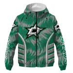 dallas stars dynamic heat wave green windbreaker jacket best selling