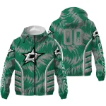 dallas stars dynamic heat wave green windbreaker jacket best selling