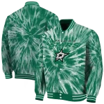 dallas stars dynamic rings green varsity jacket best selling