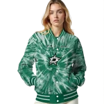dallas stars dynamic rings green varsity jacket best selling