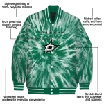 dallas stars dynamic rings green varsity jacket best selling