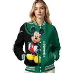 dallas stars mickey mouse green varsity jacket best selling