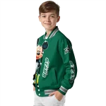 dallas stars mickey mouse green varsity jacket best selling