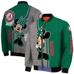 dallas stars minnie mouse green bomber jacket best selling
