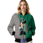 dallas stars minnie mouse green bomber jacket best selling