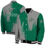 dallas stars urban mark green varsity jacket best selling