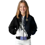 denver nuggets edgy scratch effect blue black bomber jacket best selling