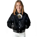 denver nuggets skull bite blue black varsity jacket best selling