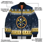 denver nuggets snowy pines blue bomber jacket best selling
