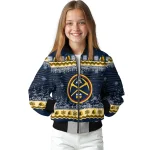 denver nuggets snowy pines blue bomber jacket best selling