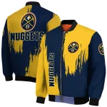 denver nuggets urban mark blue bomber jacket best selling