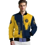 denver nuggets urban mark blue bomber jacket best selling