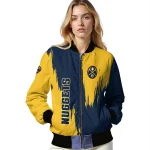 denver nuggets urban mark blue bomber jacket best selling