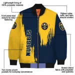 denver nuggets urban mark blue bomber jacket best selling