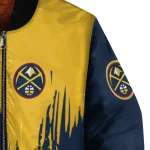 denver nuggets urban mark blue bomber jacket best selling