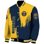 denver nuggets urban mark blue varsity jacket best selling