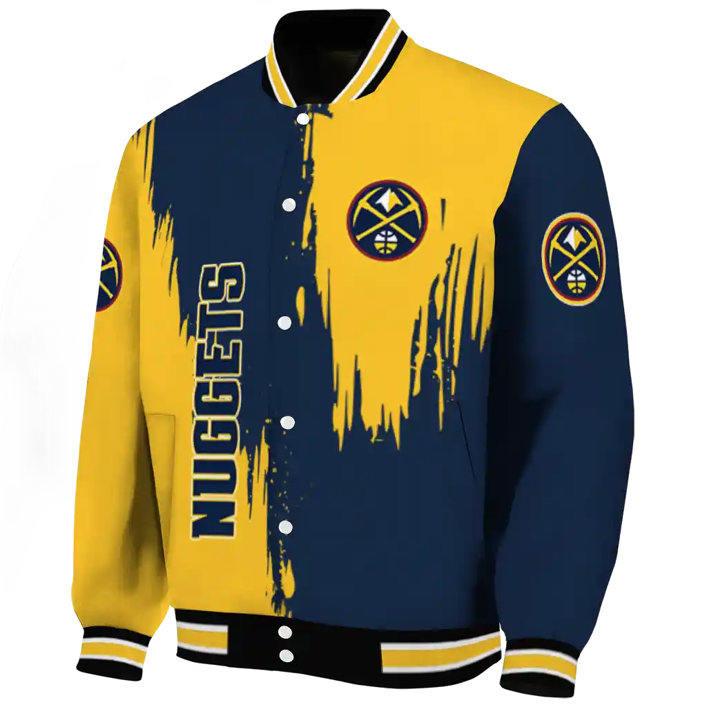 denver nuggets urban mark blue varsity jacket best selling denver nuggets urban mark blue varsity jacket best selling