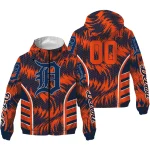 detroit tigers dynamic heat wave navy windbreaker jacket best selling