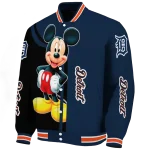 detroit tigers mickey mouse navy varsity jacket best selling