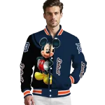 detroit tigers mickey mouse navy varsity jacket best selling
