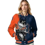 detroit tigers spooky grin navy varsity jacket best selling