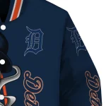 detroit tigers spooky grin navy varsity jacket best selling