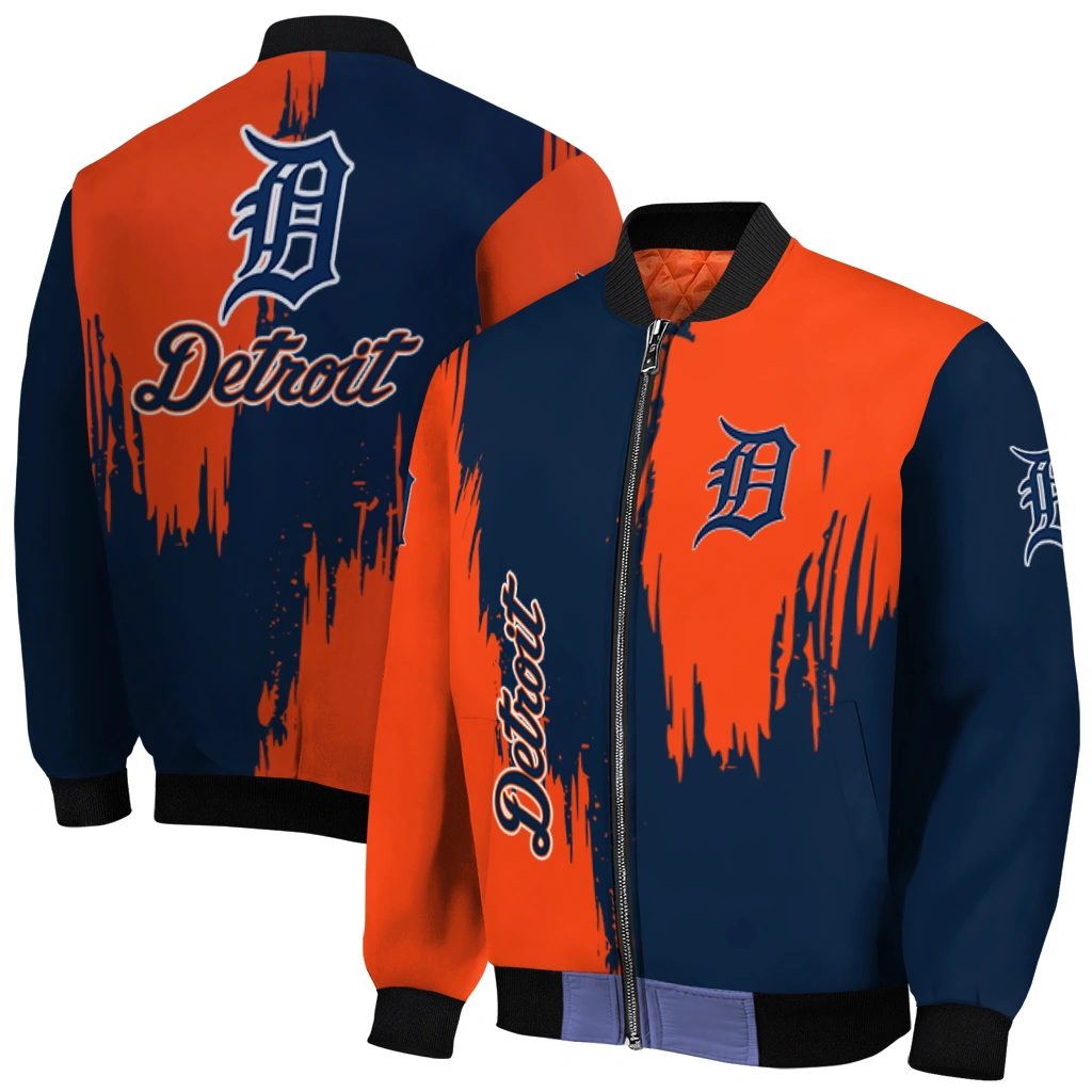 detroit tigers urban mark navy bomber jacket best selling detroit tigers urban mark navy bomber jacket best selling